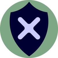 Reject symbol, illustration, vector on a white background.