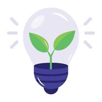 Grab flat icon of launch idea vector
