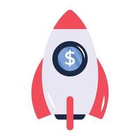 Get this flat icon of financial startup vector