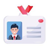 Trendy flat icon design of businessman vector