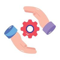 Get this flat icon of process management vector