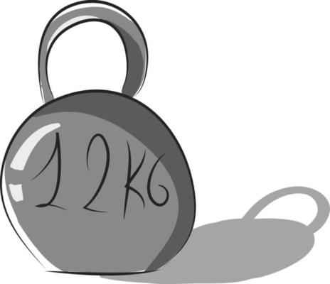 A heavy iron cargo, vector or color illustration.