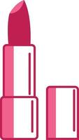 Pink lipstick, illustration, vector on white background.