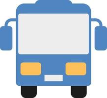 Blue bus, illustration, vector on a white backgroundvv