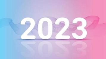 2023 Text on Gradient Background vector