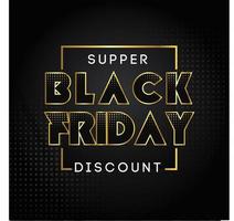 Black Friday Discount Sale Title Templateps vector