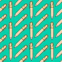 Pen pattern, seamless pattern on light blue background. vector