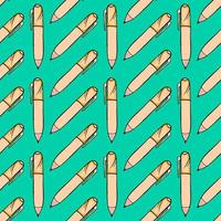 Pen pattern, seamless pattern on light blue background. vector