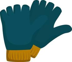 Fingerless gloves, illustration, vector on white background.