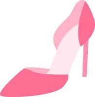 High heels for night out, illustration, vector, on a white background. vector