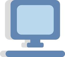 Business computer, illustration, vector, on a white background. vector