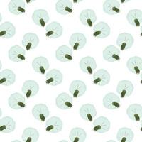 Small dandelion ,seamless pattern on white background. vector