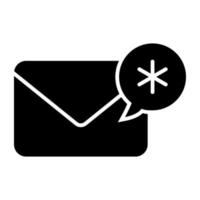 Unique design icon of medical mail vector