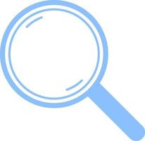 Big magnifier, illustration, vector on white background.