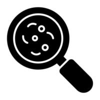 Perfect design icon of search germs vector