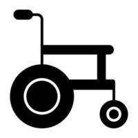icono de descarga premium de silla de ruedas vector