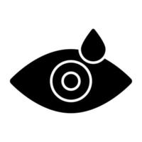 icono de diseño moderno de gotas para los ojos vector