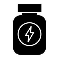 A unique design icon of drugs bottle vector