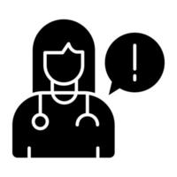 An icon design of doctor information vector