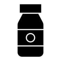 un icono de diseño único de botella de drogas vector