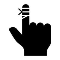 A unique design icon of finger cut vector