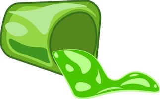 A bright green slime, vector or color illustration.