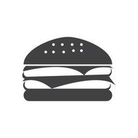 diseño de ilustración de icono de vector de hamburguesa