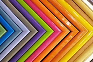 Colorful frames molding samples of picture. background texture photo