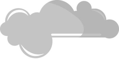 Nube de plata, ilustración, vector sobre fondo blanco.