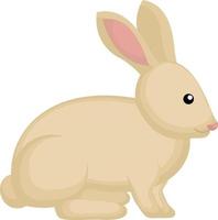 Cute bunny, illustration, vector on white background