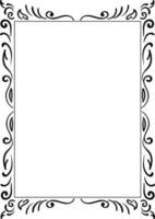 Decorative frame, illustration, vector on a white background.