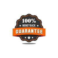 Guarantee badge vector. Guarantee badge seal stamp. Guarantee badge Template. Guarantee badge sign. vector