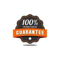 Guarantee badge vector. Guarantee badge seal stamp. Guarantee badge Template. Guarantee badge sign. vector