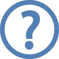 Online question, illustration, vector on a white background.