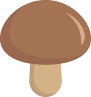 Forest mushroom, illustration, vector on white background.