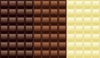 Chocolate tablet pattern vector