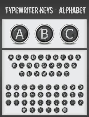 typewriter keys- alphabet