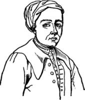 samuel richardson, ilustración de la vendimia vector