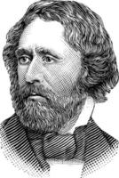 john charles fremont, ilustración de la vendimia vector