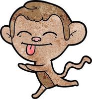 Vector monkey character in cartoon style