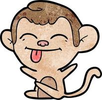 Vector monkey character in cartoon style