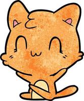 Vector cat character in cartoon style