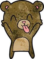 Vector bear character in cartoon style