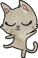 Vector cat character in cartoon style