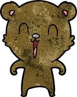 Vector bear character in cartoon style