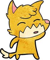 Vector fox character in cartoon style