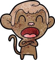 Vector monkey character in cartoon style