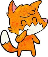 Vector fox character in cartoon style