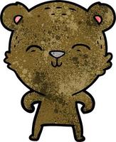 Vector bear character in cartoon style