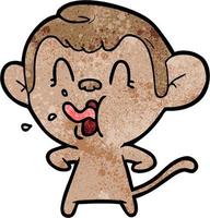 Vector monkey character in cartoon style